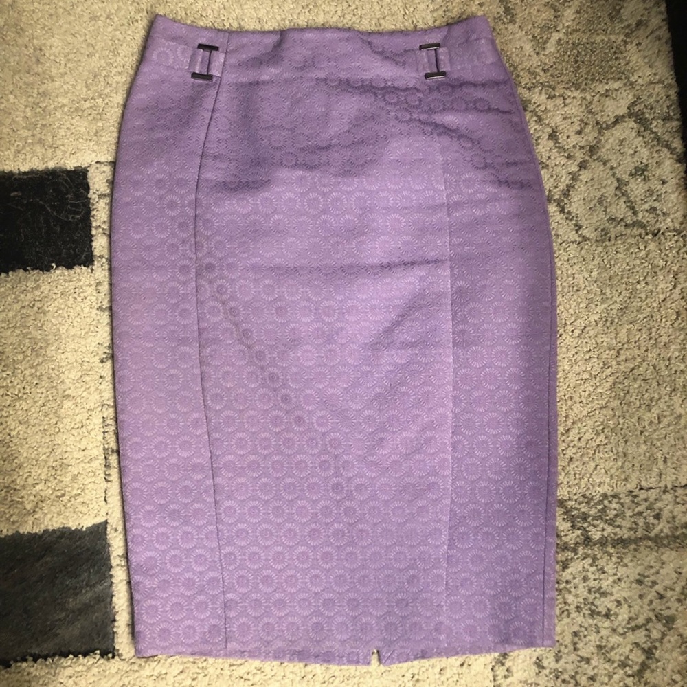 Lk New The Limited (orig) Purple Pencil Skirt sz 4